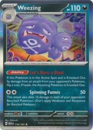 110/165 - Weezing - Holo Rare