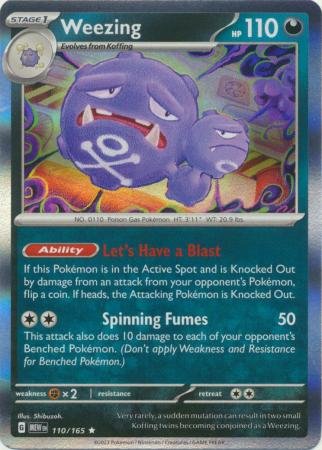 110/165 - Weezing - Holo Rare