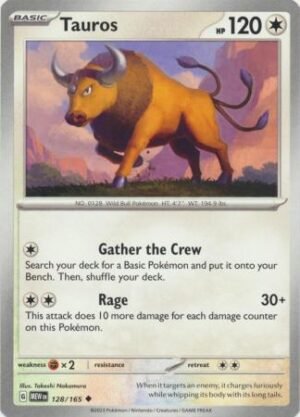 128/165 - Tauros - Uncommon