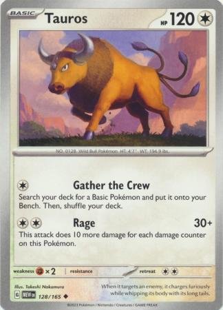 128/165 - Tauros - Uncommon