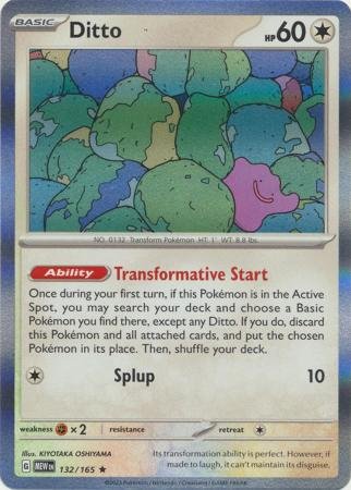 132/165 - Ditto - Holo Rare