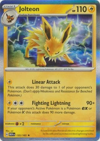 135/165 - Jolteon - Holo Rare