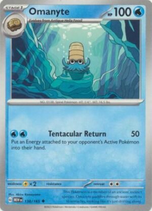 138/165 - Omanyte - Uncommon