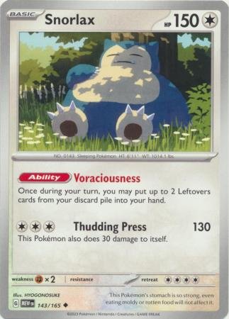 143/165 - Snorlax - Uncommon
