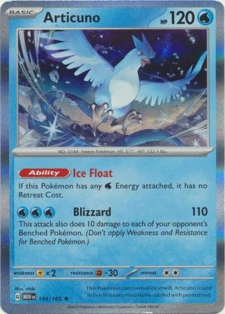 144/165 - Articuno - Holo Rare