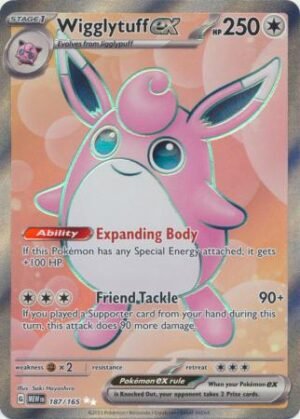 187/165 - Wigglytuff ex - Full Art Secret Rare