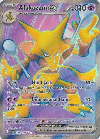188/165 - Alakazam ex - Full Art Secret Rare