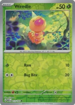 013/165 - Weedle - Common Reverse Holo
