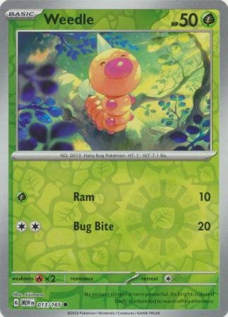 013/165 - Weedle - Common Reverse Holo