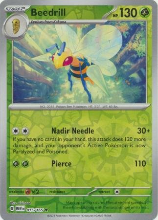 015/165 - Beedrill - Holo Rare Reverse Holo