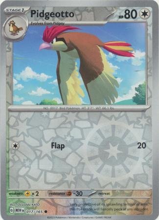 017/165 - Pidgeotto - Common Reverse Holo