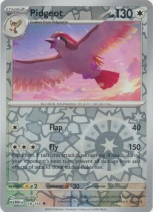 018/165 - Pidgeot - Uncommon Reverse Holo