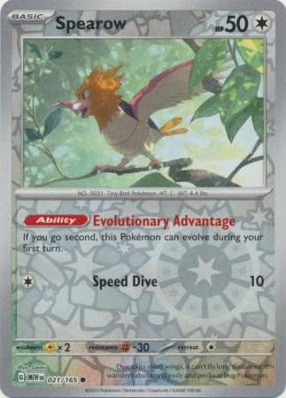 021/165 - Spearow - Common Reverse Holo