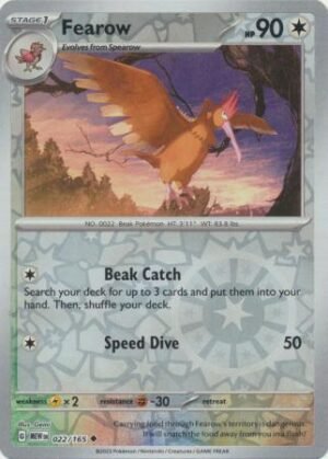 1788885.jpg 022/165 - Fearow - Uncommon Reverse Holo