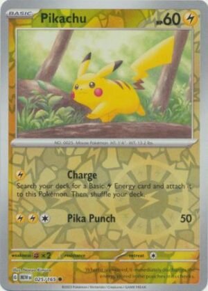 1788887.jpg 025/165 - Pikachu - Common Reverse Holo