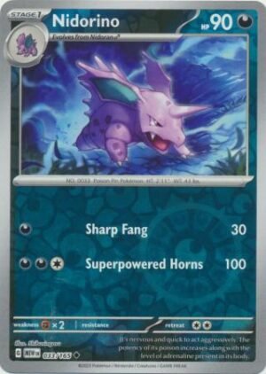 1788895.jpg 033/165 - Nidorino - Uncommon Reverse Holo