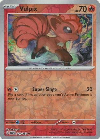 037/165 - Vulpix - Common Reverse Holo