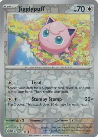 039/165 - Jigglypuff - Common Reverse Holo