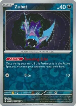 1788901.jpg 041/165 - Zubat - Common Reverse Holo