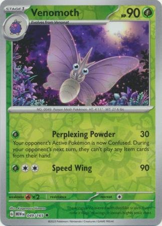 049/165 - Venomoth - Uncommon Reverse Holo