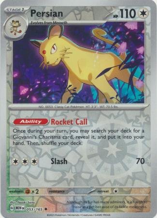 053/165 - Persian - Uncommon Reverse Holo