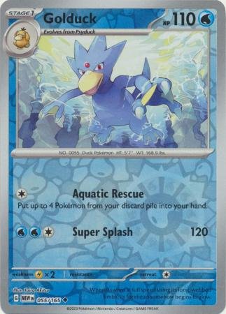 055/165 - Golduck - Uncommon Reverse Holo
