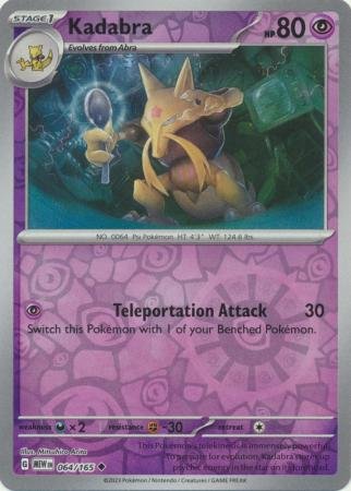 064/165 - Kadabra - Uncommon Reverse Holo