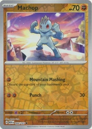 066/165 - Machop - Common Reverse Holo