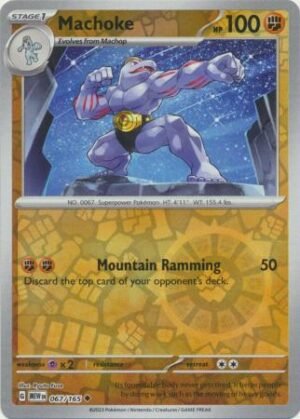 067/165 - Machoke - Uncommon Reverse Holo