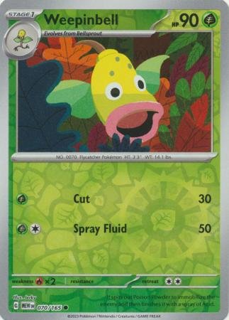 070/165 - Weepinbell - Common Reverse Holo