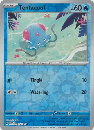 072/165 - Tentacool - Common Reverse Holo
