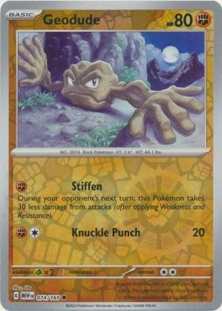 074/165 - Geodude - Common Reverse Holo
