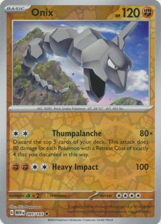 095/165 - Onix - Uncommon Reverse Holo