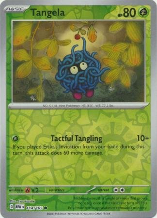 114/165 - Tangela - Common Reverse Holo