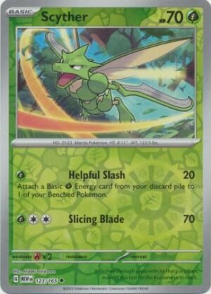 123/165 - Scyther - Uncommon Reverse Holo