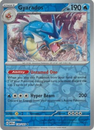 130/165 - Gyarados - Holo Rare Reverse Holo