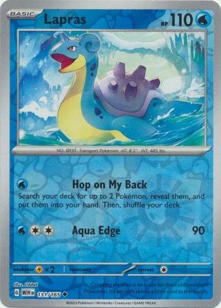 131/165 - Lapras - Uncommon Reverse Holo