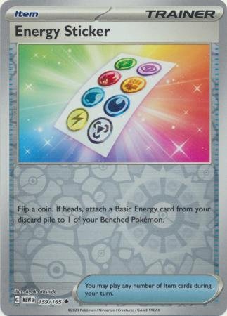 159/165 - Energy Sticker - Uncommon Reverse Holo