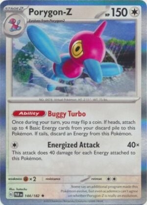 144/182 - Porygon-Z- Holo Rare