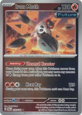 028/182 - Iron Moth - Holo Rare Reverse Holo