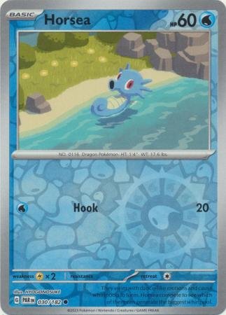 030/182 - Horsea - Common Reverse Holo