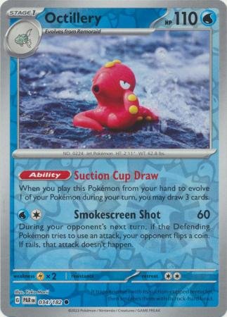 034/182 - Octillery - Common Reverse Holo