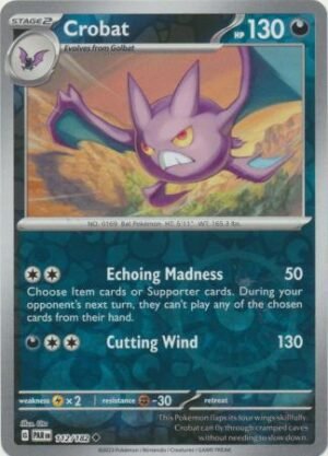 112/182 - Crobat - Uncommon Reverse Holo