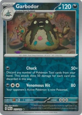 117/182 - Garbodor - Uncommon Reverse Holo