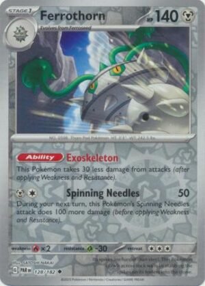 128/182 - Ferrothorn - Uncommon Reverse Holo
