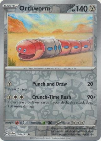 138/182 - Orthworm - Uncommon Reverse Holo