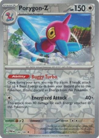 144/182 - Porygon-Z- Holo Rare Reverse Holo