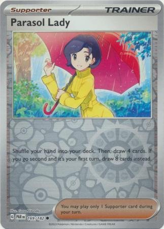 169/182 - Parasol Lady - Common Reverse Holo