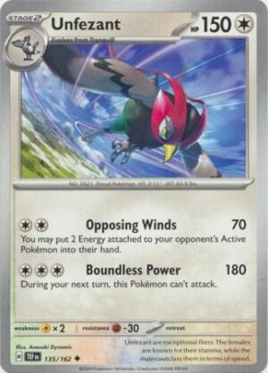 135/162 - Unfezant - Uncommon