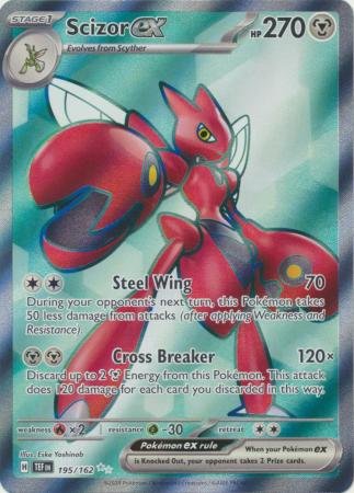 195/162 - Scizor ex - Full Art Secret Rare
